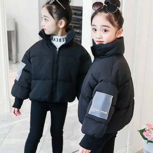 DFXD Winter Big Girls Down Jackets Fashion