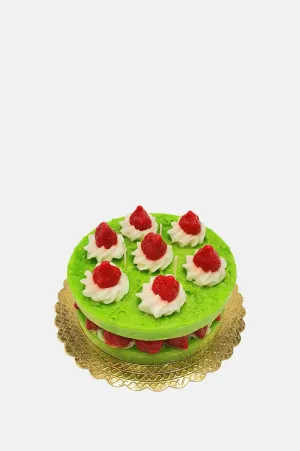 Double Layer Strawberry Cake Green
