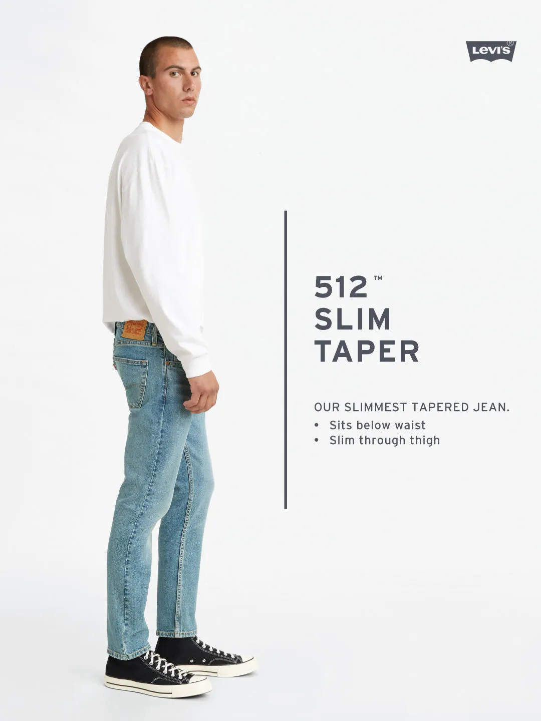 Men's 512 Slim Tapered Fit Light Green Chinos