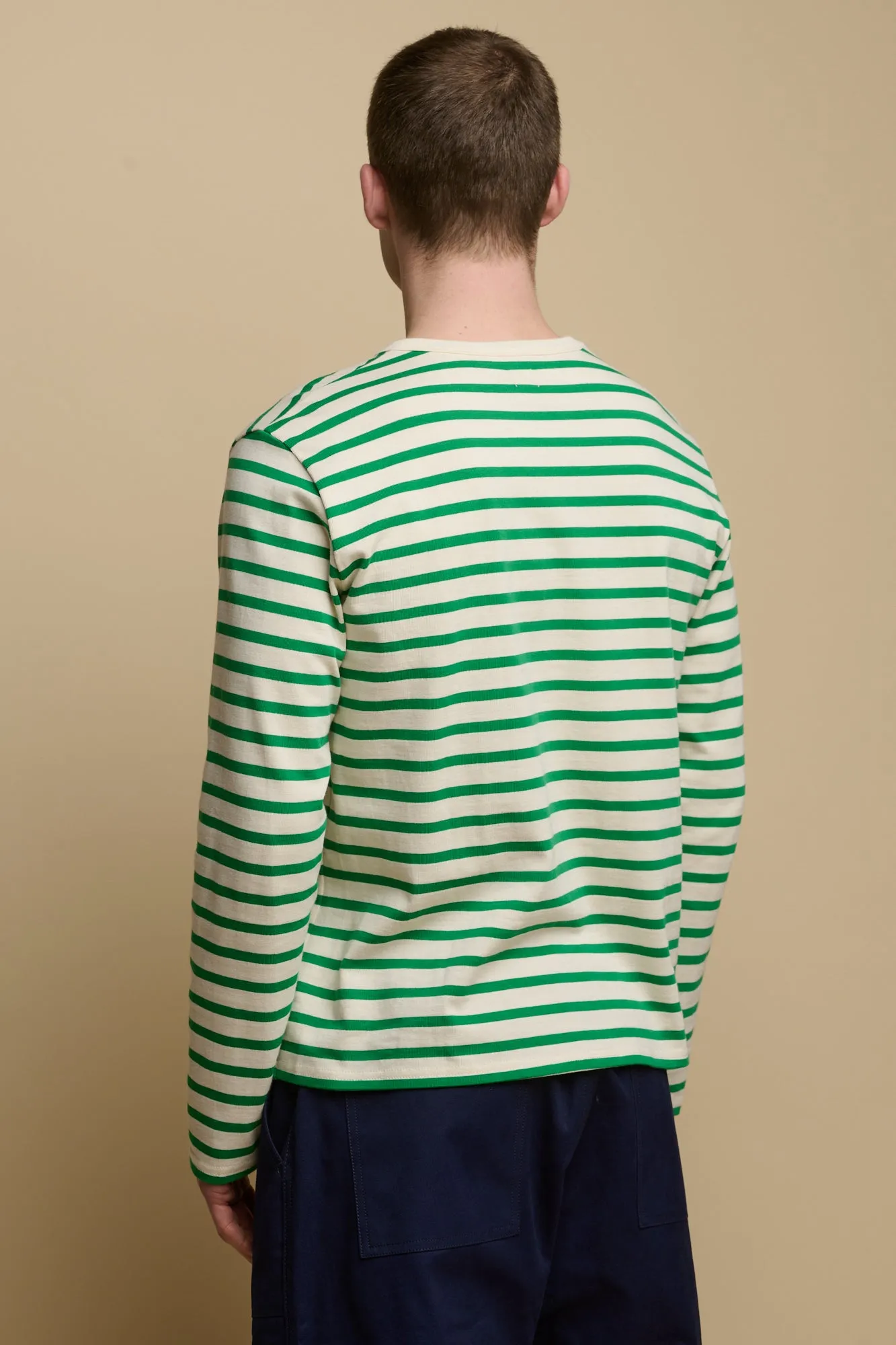 Men's Breton - Ecru/Green