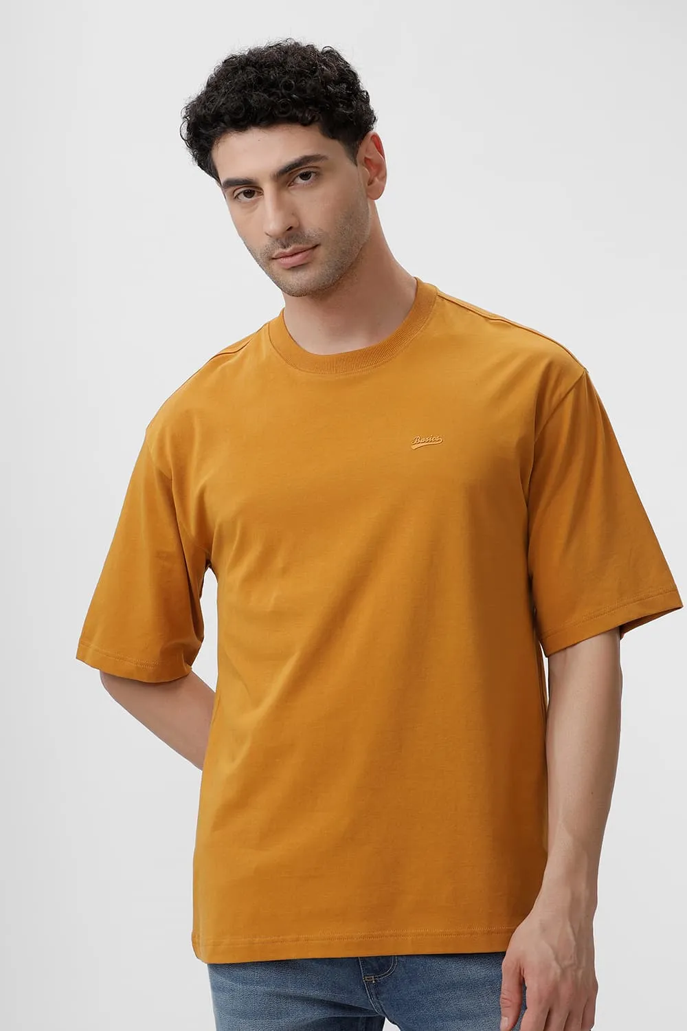 Relaxed Fit Cotton Stretch Crew T-Shirt