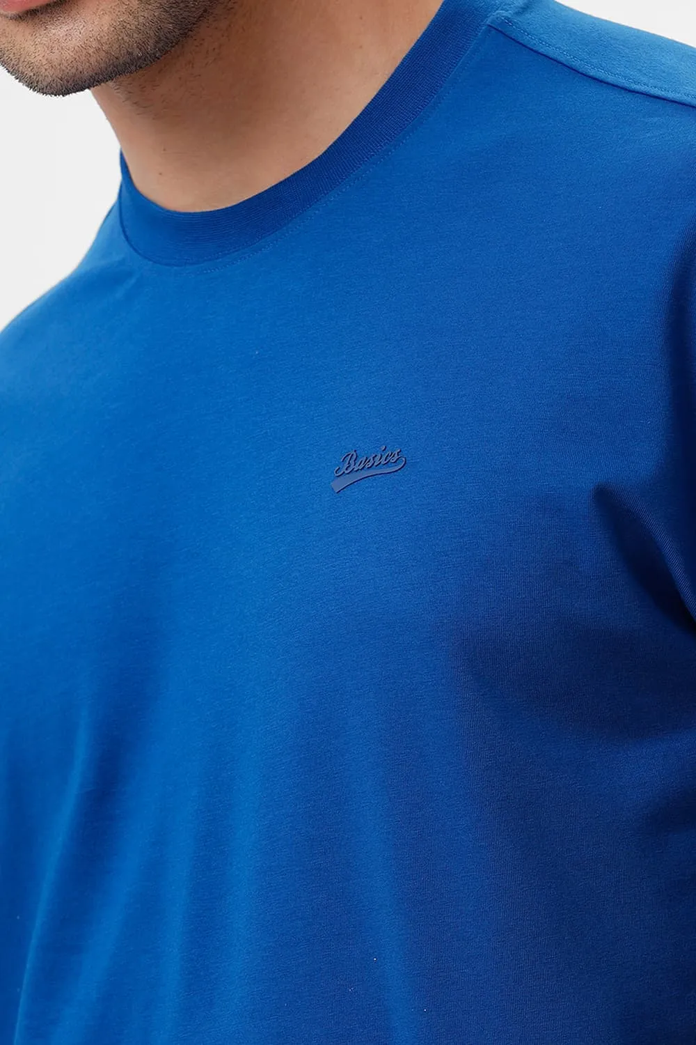 Relaxed Fit Cotton Stretch Crew T-Shirt