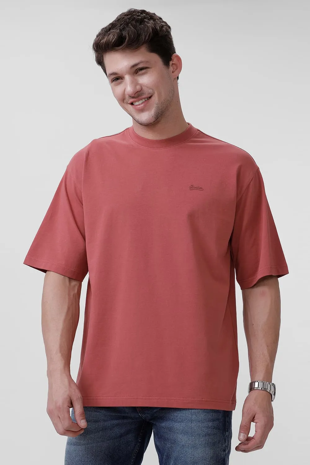 Relaxed Fit Cotton Stretch Crew T-Shirt
