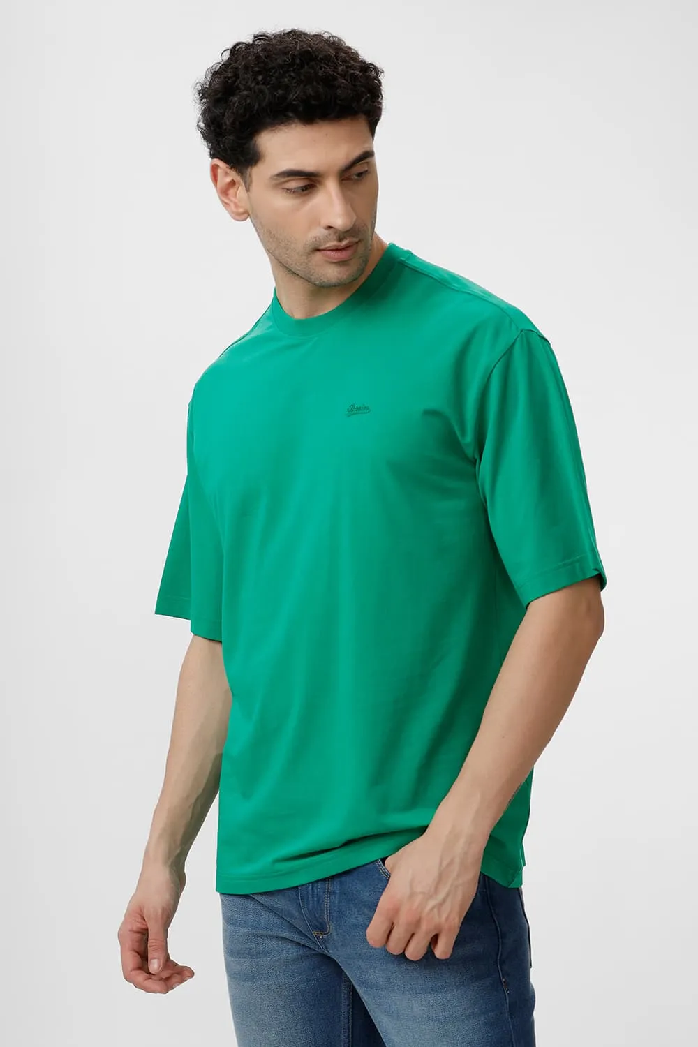 Relaxed Fit Cotton Stretch Crew T-Shirt