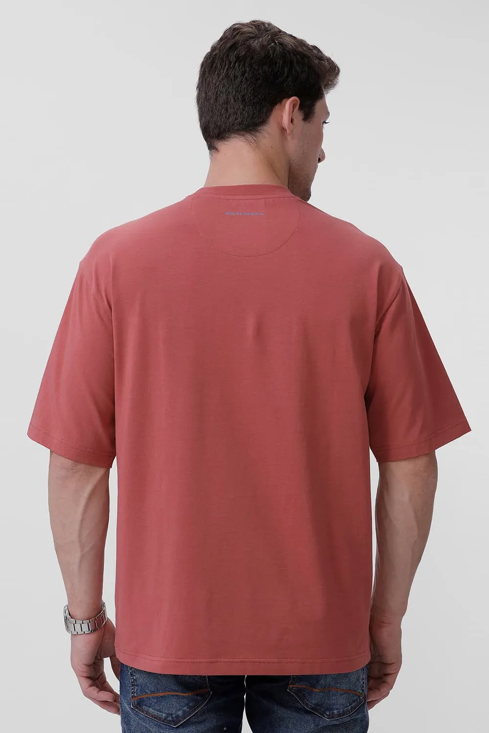 Relaxed Fit Cotton Stretch Crew T-Shirt