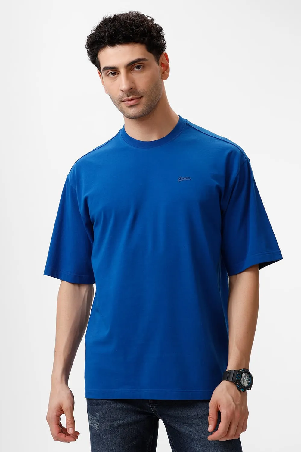Relaxed Fit Cotton Stretch Crew T-Shirt