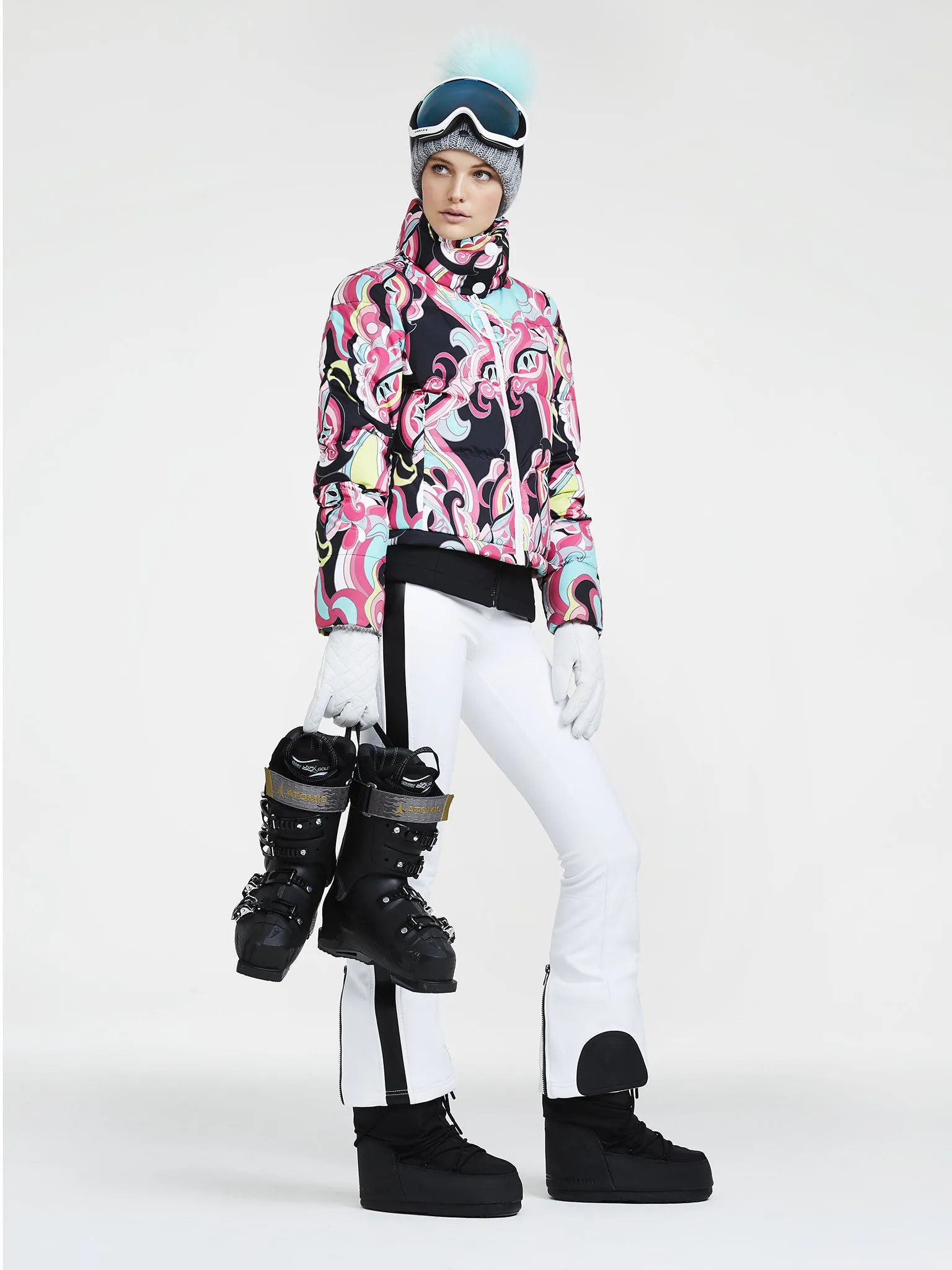 Shorty Ladies Woven Ski Jacket - Pink