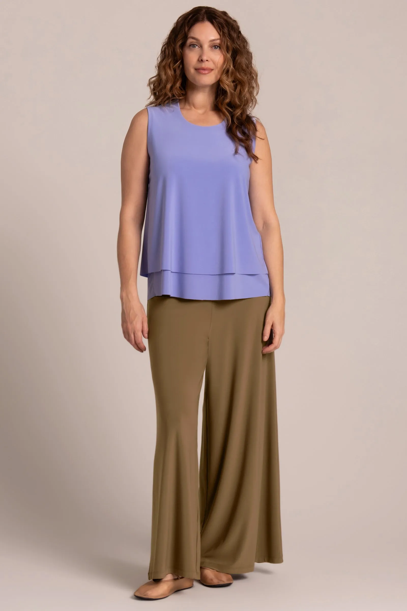 Sleeveless Double Layer Shell | Jacaranda