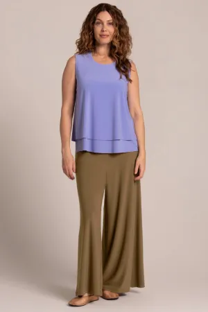 Sleeveless Double Layer Shell | Jacaranda