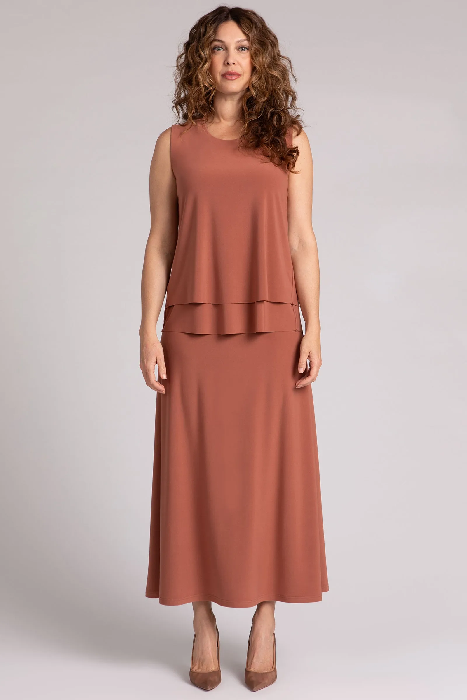Sleeveless Double Layer Shell | Terra