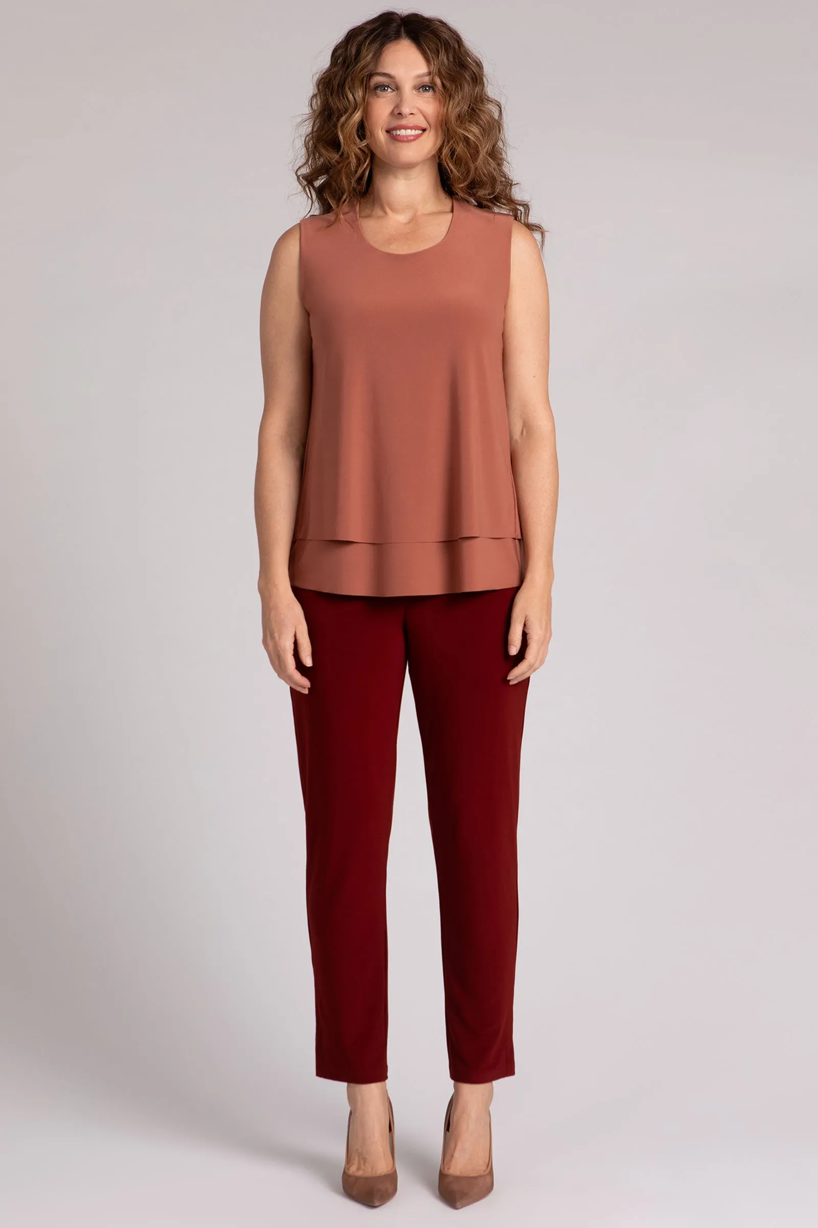 Sleeveless Double Layer Shell | Terra
