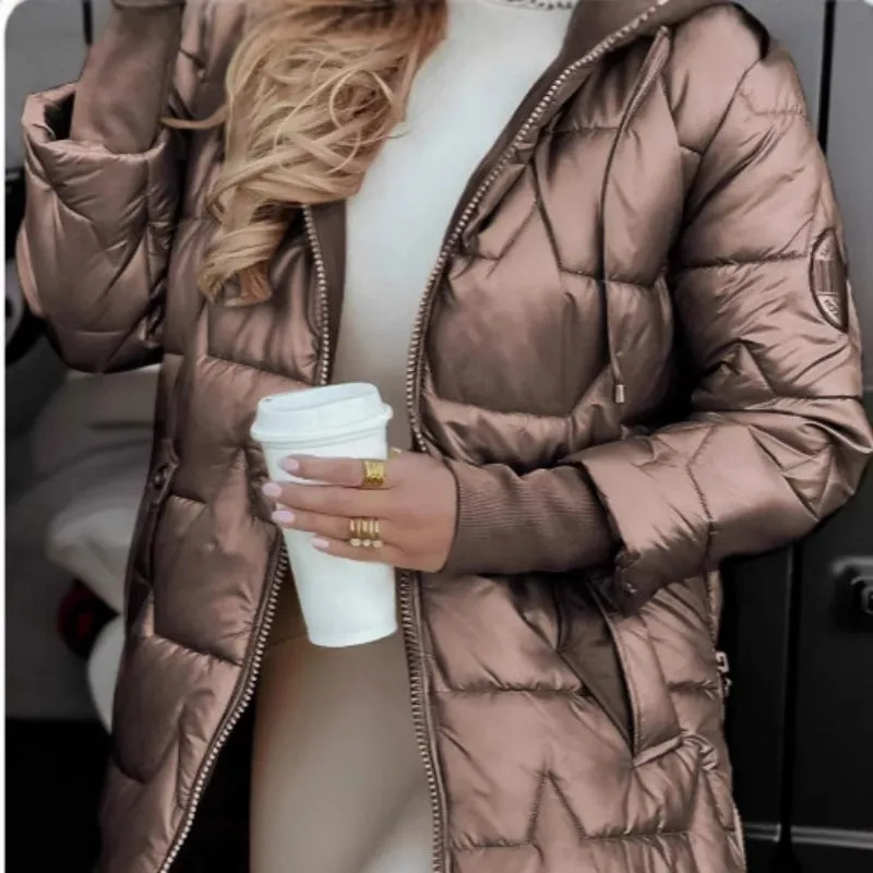 Step into Winter Discount SaleWomen's Winter Warm Hooded Mid-Length Coats