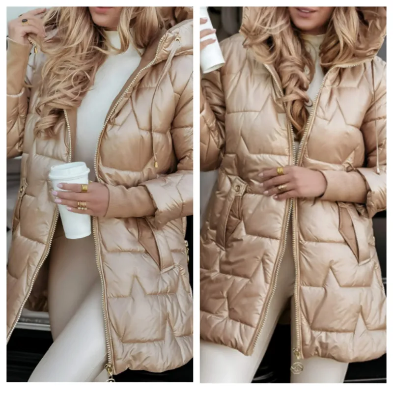 Step into Winter Discount SaleWomen's Winter Warm Hooded Mid-Length Coats
