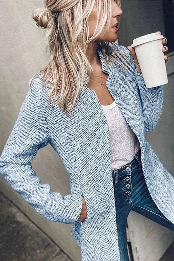 Thick high-end short woolen coat