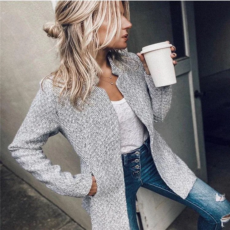 Thick high-end short woolen coat
