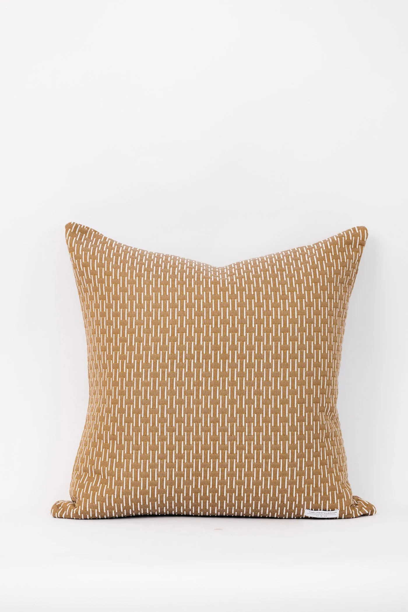 Tully Pillow - Brown/White